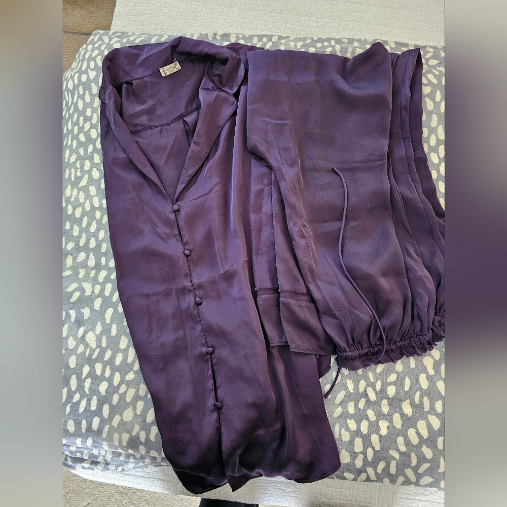 Free People Purple Pajama Set